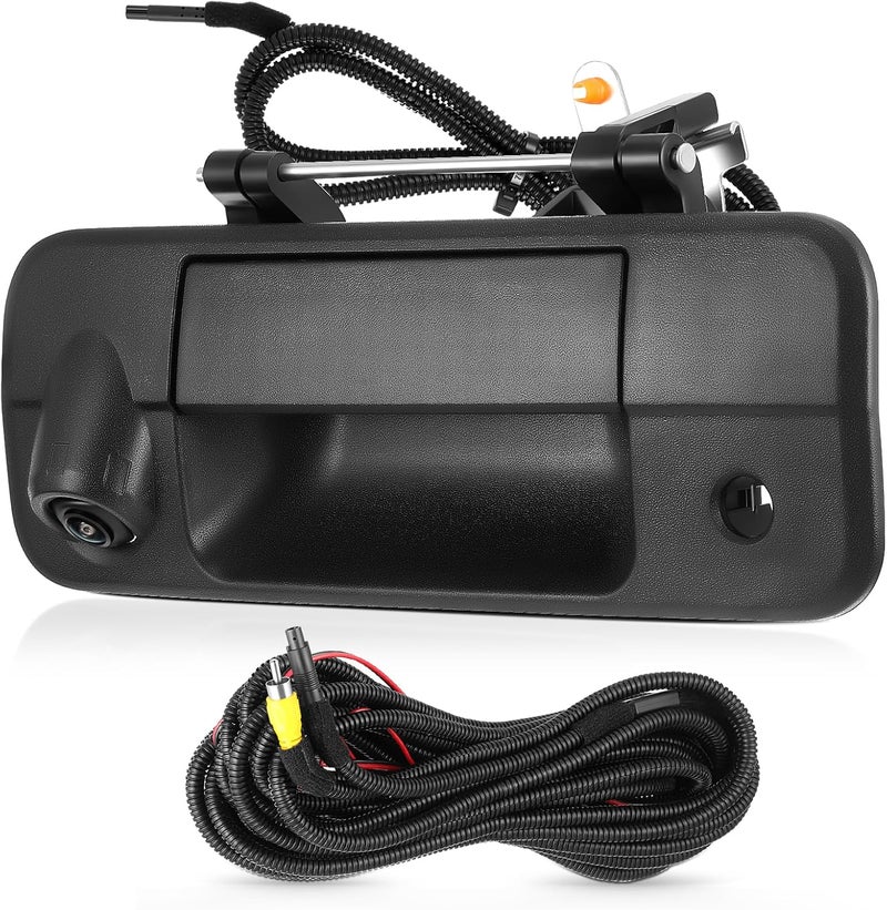 ACAUTO Tailgate Handle Backup Camera Fit for Toyota Tundra 2007-2013 Classic Tailgate Reversing Rear View Park Assist Camera RCA Plug Replaces 69090-0C051 86790-34011 86790-34030 - Image 1